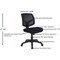 Lorell CHAIR, MESH BACK, TASK LLR84876 - alternate 7